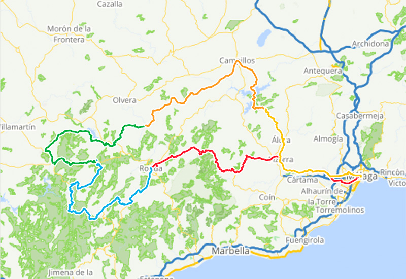 Cycling routes in Andalusia – 5 day cycling loop Andalusia West