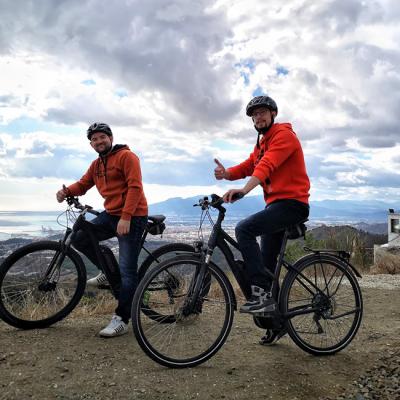 E-Bike Tour Lion Pass – the view over Malaga from the mountains