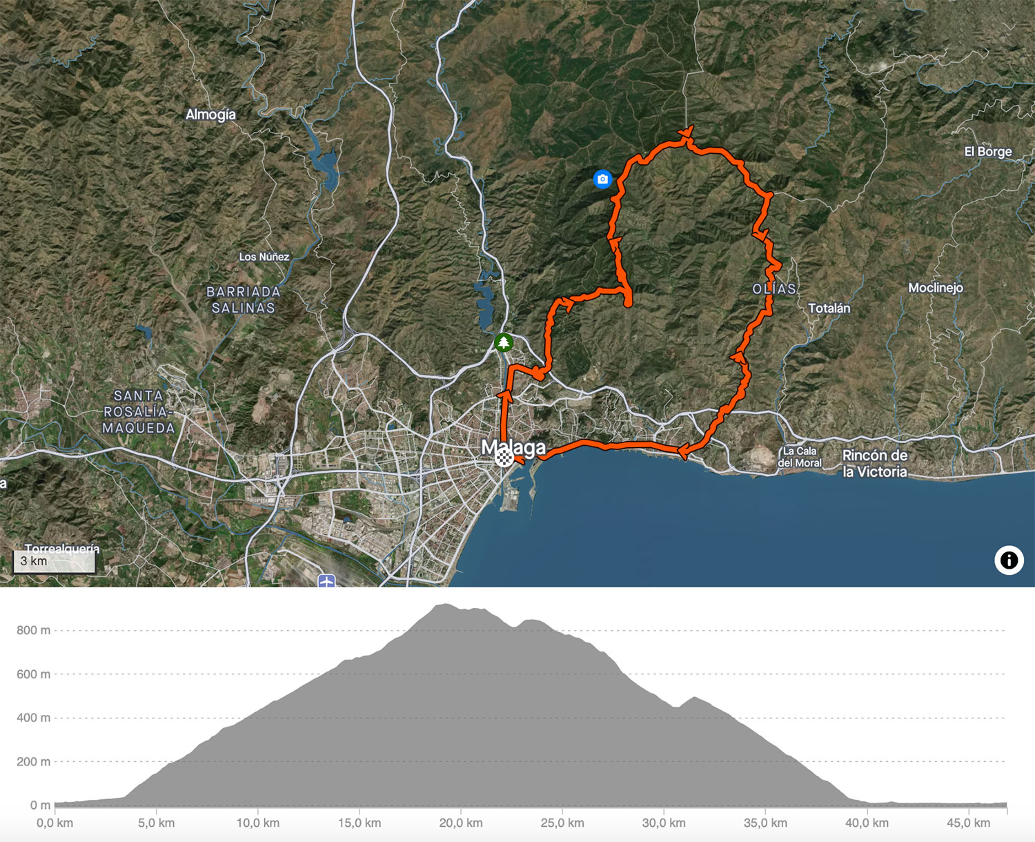 E-Bike routes in Malaga – cycling route to Puerto del Leon (Lions Pass)