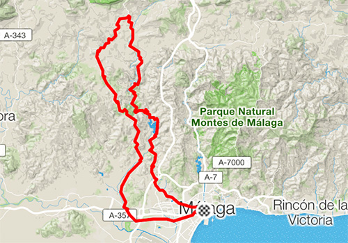 Rennradstrecken in Malaga Costa del Sol – RB-09