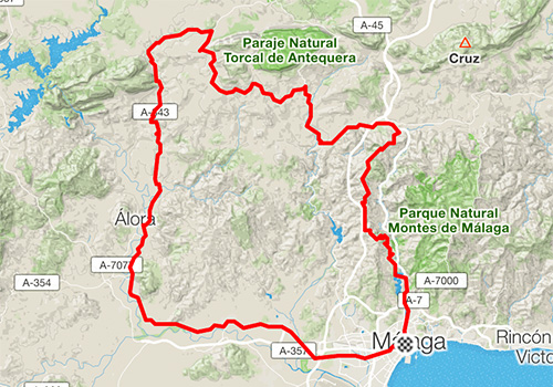 Road cycling routes in Malaga – RB-11