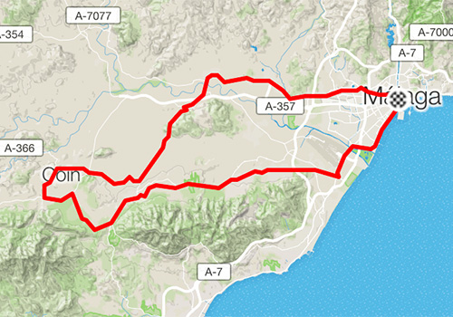 Rennradstrecken in Malaga Costa del Sol – RB-12