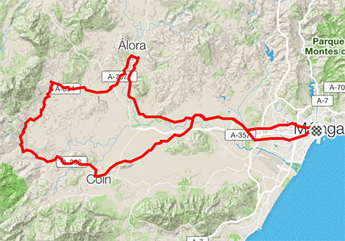 Road cycling routes in Malaga – RB-14