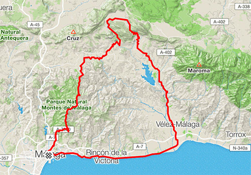 Road cycling routes in Malaga – RB-17