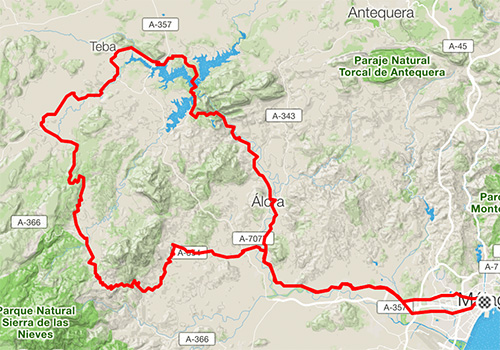 Road cycling routes in Malaga – RB-18