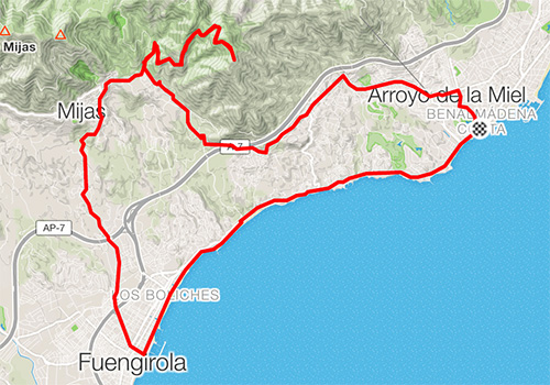 Road cycling routes in Costa del Sol – RB-20