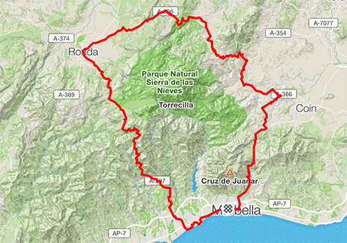 Road cycling routes in Marbella – RB-21