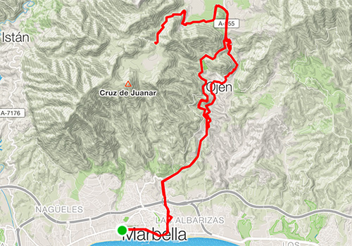 Road cycling routes in Marbella – RB-22